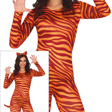 Costume de tigre Orange Dames