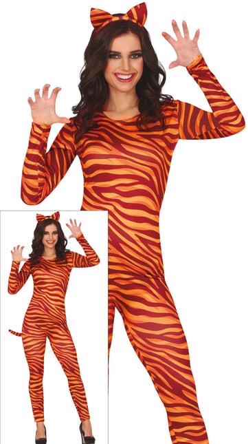 Costume de tigre Orange Dames