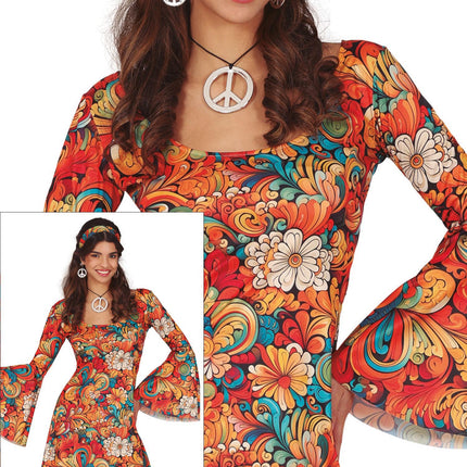 Robe 70s Ladies Flower