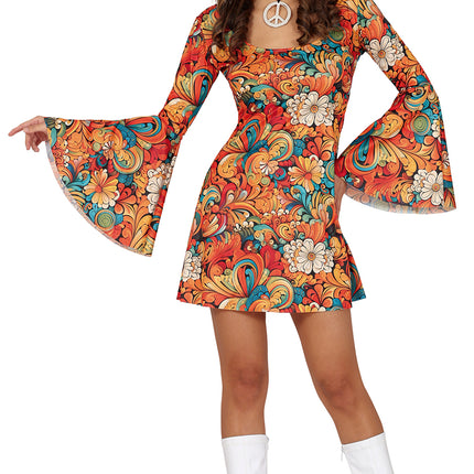 Robe 70s Ladies Flower