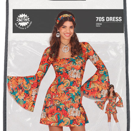 Robe 70s Ladies Flower