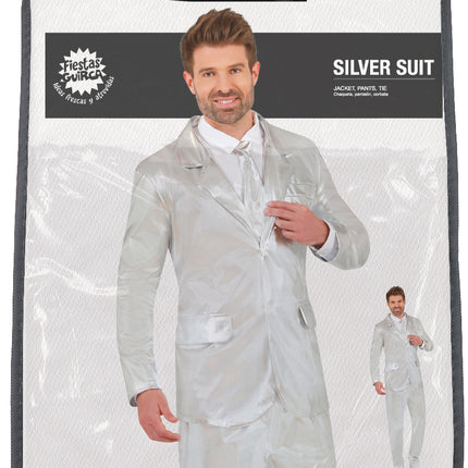 Costume d'argent pour hommes