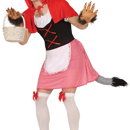 Costume de loup au chaperon rouge pour homme