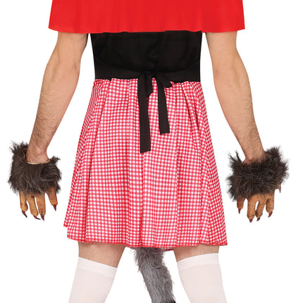 Costume de loup au chaperon rouge pour homme