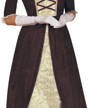 Robe médiévale Or Marron Dames