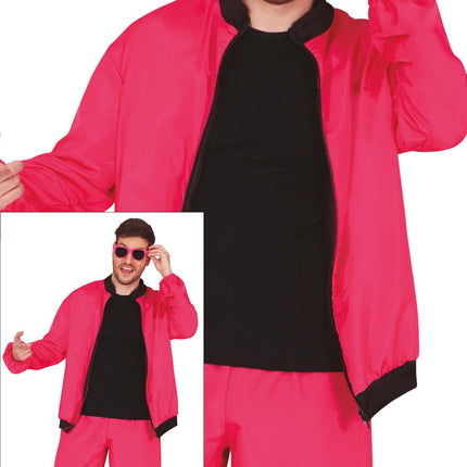 Tracksuit rose fluo 2 pièces Hommes