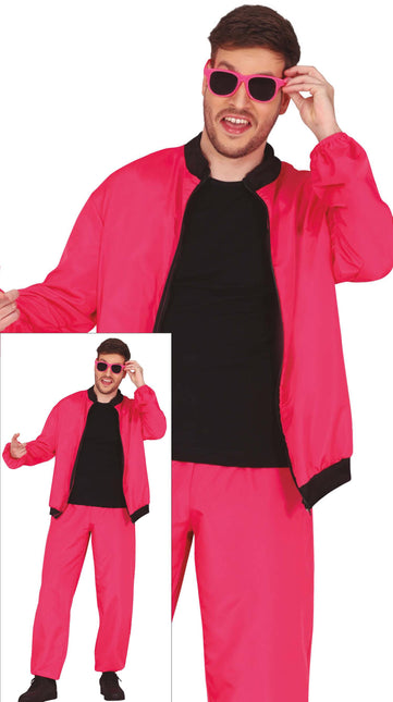 Tracksuit rose fluo 2 pièces Hommes