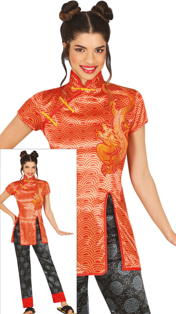 Costume chinois Dames rouges