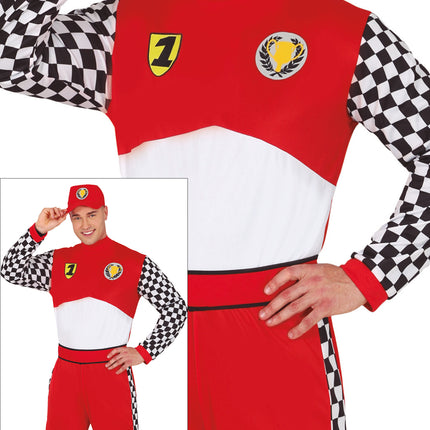 Costume de course Homme rouge