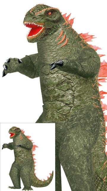 Costume de dinosaure vert