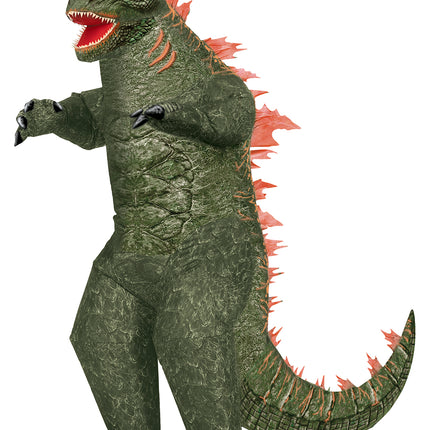 Costume de dinosaure vert