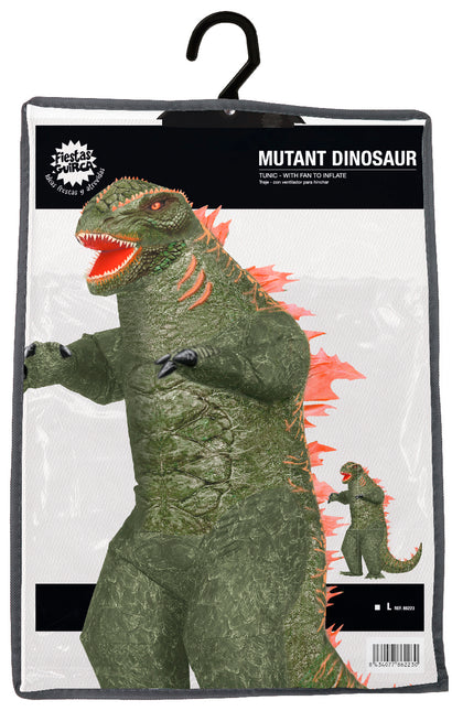 Costume de dinosaure vert