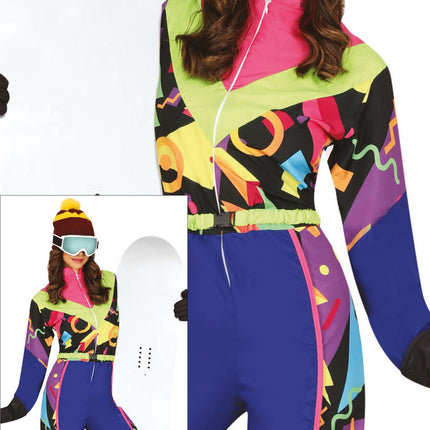 Combinaison de ski Neon 80S pour femmes