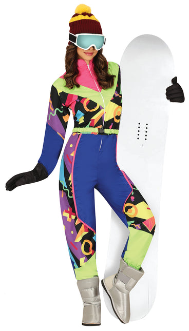 Costume de ski des années 80 pour femmes