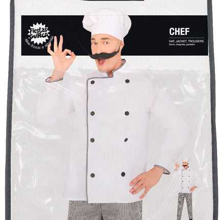 Costume de chef cuisinier Hommes blancs