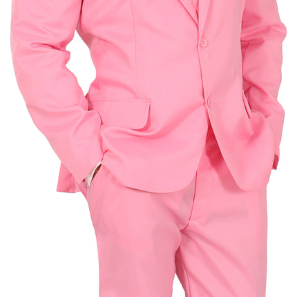 Costume rose pour homme