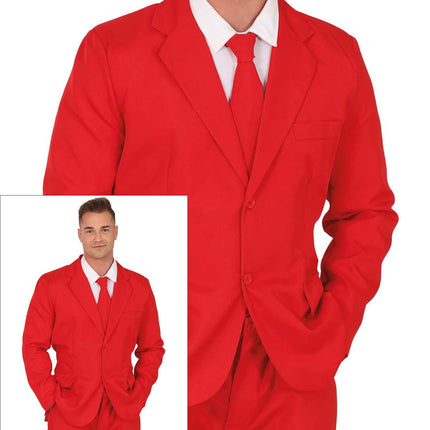 Costume rouge hommes