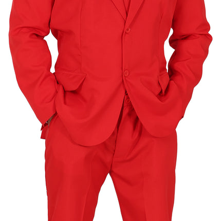 Costume rouge hommes