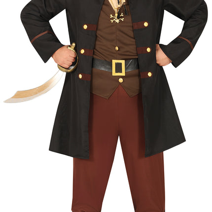 Costume Pirate Marron Hommes