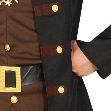 Costume Pirate Marron Hommes