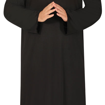 Costume de prêtre noir pour homme