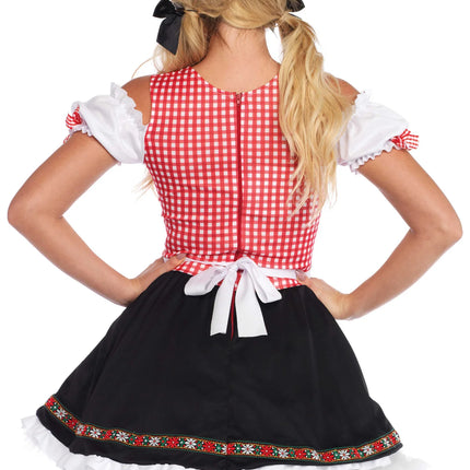 Rouge Noir Dirndl Robe Oktoberfest Ladies Leg Avenue