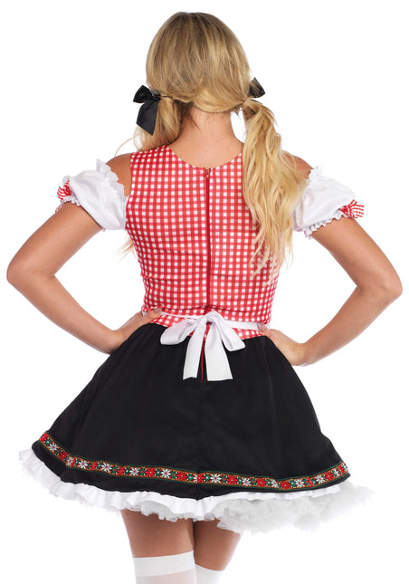 Rouge Noir Dirndl Robe Oktoberfest Ladies Leg Avenue