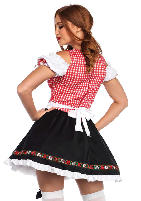 Rouge Noir Dirndl Robe Oktoberfest Ladies Leg Avenue