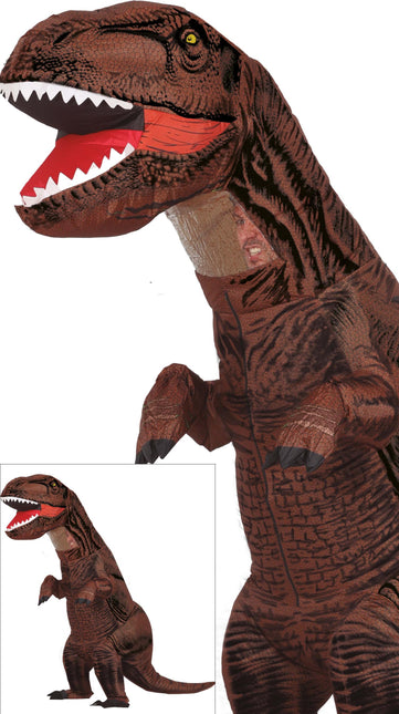 Costume de dinosaure marron