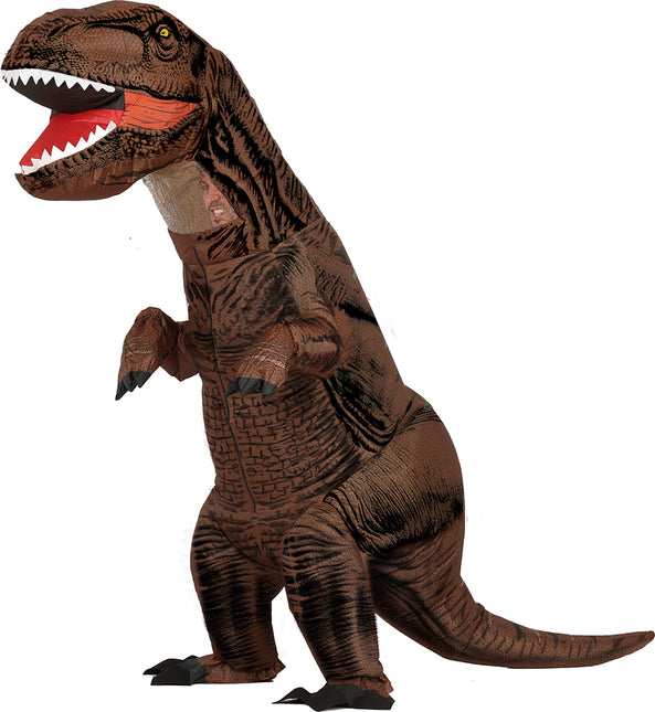 Costume de dinosaure marron