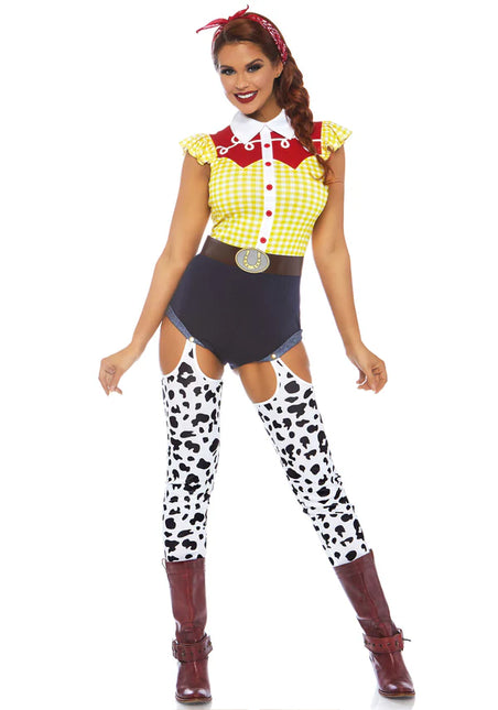 Costume de cow-boy Bodysuit pour dames Leg Avenue