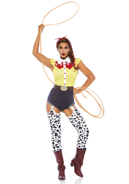 Costume de cow-boy Bodysuit pour dames Leg Avenue