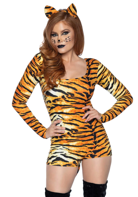 Costume de tigre Bodysuit pour dames Leg Avenue