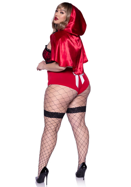 Costume de chaperon rouge Bodysuit pour dames Naughty Leg Avenue