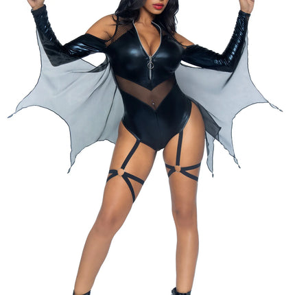 Batgirl Costume Femme Bodysuit Leg Avenue