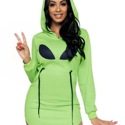 Alien Dress Green Ladies Leg Avenue