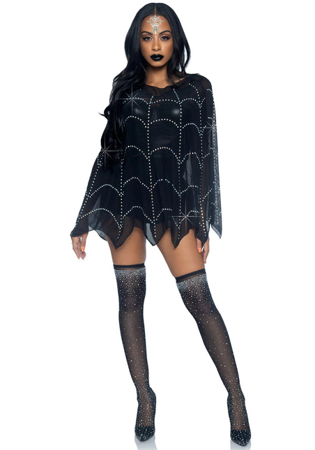 Poncho en toile d'araignée Ladies Leg Avenue