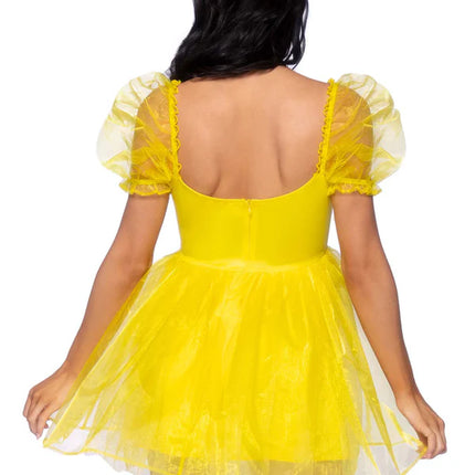 Princesses Robe Jaune Dames Leg Avenue