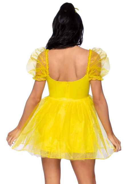 Princesses Robe Jaune Dames Leg Avenue