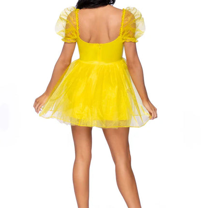 Princesses Robe Jaune Dames Leg Avenue