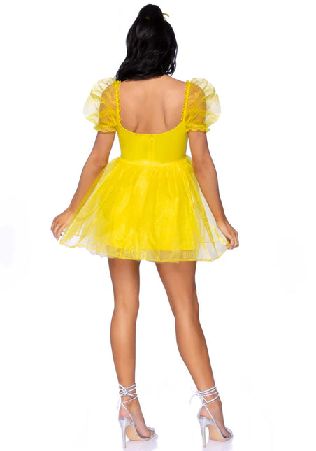 Princesses Robe Jaune Dames Leg Avenue