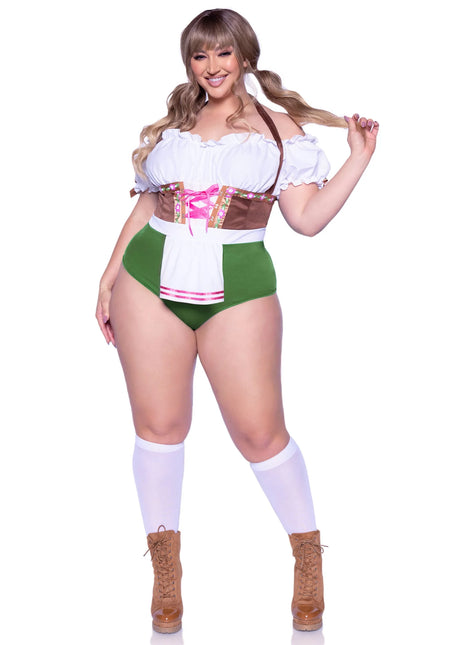 Oktoberfest Costume Ladies Bodysuit Flirty Fraulein Leg Avenue