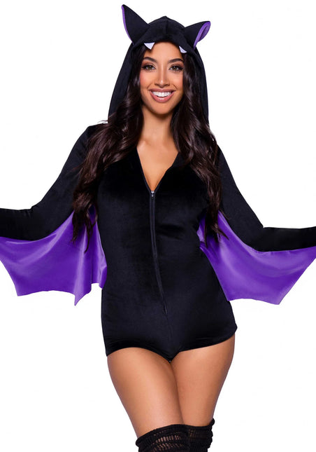 Costume de chauve-souris Bodysuit pour dames Leg Avenue