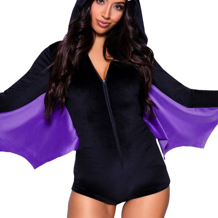 Costume de chauve-souris Bodysuit pour dames Leg Avenue