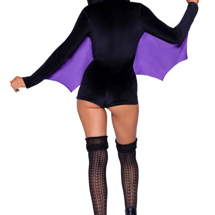 Costume de chauve-souris Bodysuit pour dames Leg Avenue