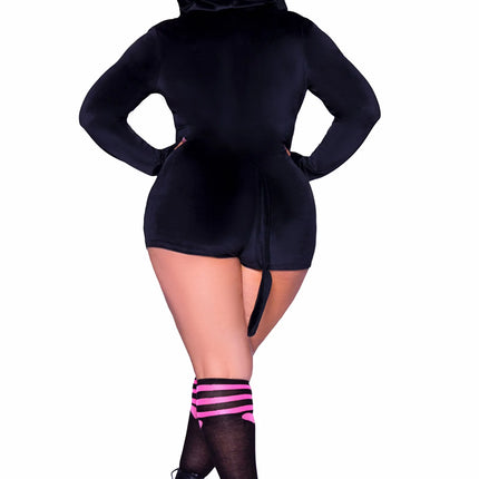 Cat Costume Black Ladies Bodysuit Leg Avenue