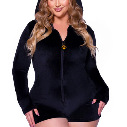 Cat Costume Black Ladies Bodysuit Leg Avenue