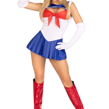 Costume de capitaine Bodysuit pour dames Leg Avenue