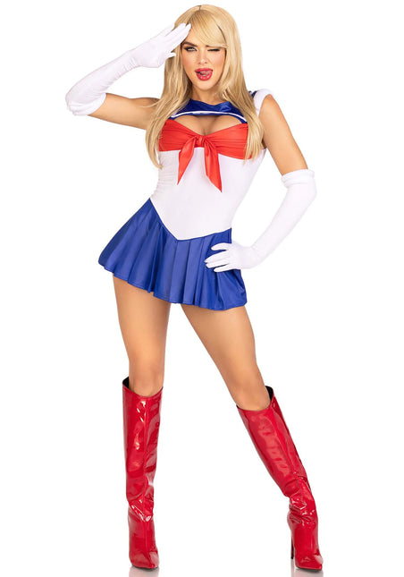 Costume de capitaine Bodysuit pour dames Leg Avenue