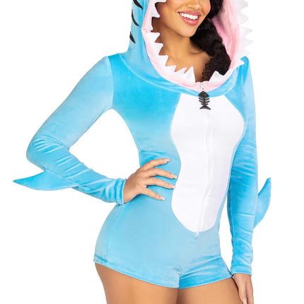 Costume de requin Bodysuit pour dames Leg Avenue